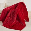 BH Faux Fur Red Throw - Levtex Home - 2 of 4
