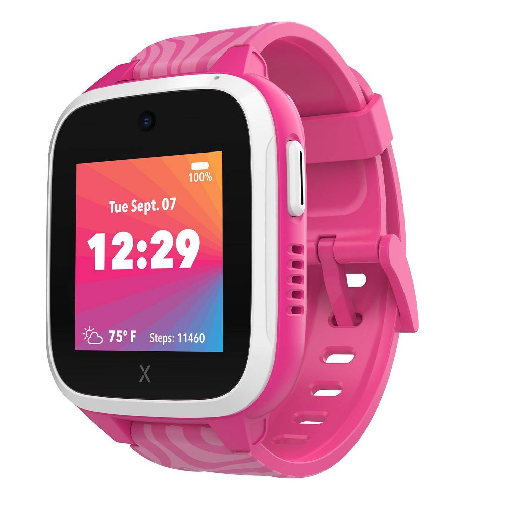 Xplora Kids' 42mm XGO3 Kids Smartwatch Cell Phone with GPS Tracker - Pink Jungle Edition