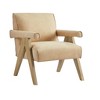 TiramisuBest Modern Faux Leather Arm Chair-Espresso - 4 of 4