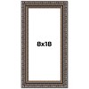 PosterPalooza | Panoramic Ornate Black Picture Frame - UV Acrylic, Foam Board Backing, Hanging Hardware - 2 of 4