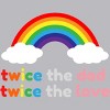 Adult Design By Humans Rainbow Twice The Dad & Love By Tank Top - 2 of 2