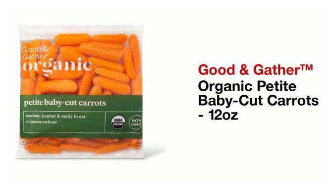 Organic Petite Baby-Cut Carrots - 12oz - Good &#38; Gather&#8482;, 2 of 7, play video