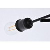 Elegant Lighting Xavier 3 lights flush mount in black - 4 of 4