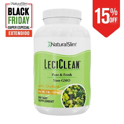NaturalSlim Leciclean - Soy Lecithin Granules with Choline - Pure Lecithin Powder