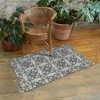 Patina Vie Vintage Inspired Accent Rug Blue/Tan Floral - 2 of 4