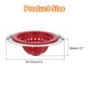 Unique Bargains Silicone with Detachable Stainless Steel Edge Sink Strainer 4 Pcs - 2 of 4