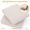 Buenhomino Outdoor Patio Chair Cushions Set, Olefin Fabric Weather-Resistant Outdoor Cushion with zipper - 4 of 4