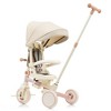 Dexmalle pink 7 in 1 Foldable Toddler Tricycle with Removable and Adjustable Parent Handle - 3 of 4