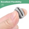 Unique Bargains Rubber Corrosion-Resistant Silicone Snap-in Locking Hole Plugs Gray - 4 of 4