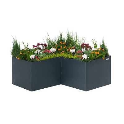 Vego Garden Tall Modern Outdoor Raised Bed Metal Outdoor Planter Box