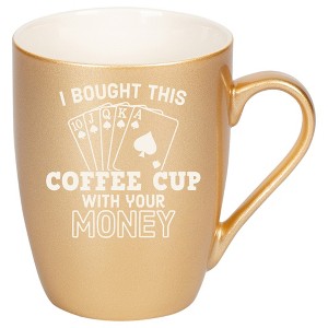 100 North Vegas Gold Metallic Finish, 10 Ounce, Comfortably Fits Your Hands, New Bone China Coffee Tea Cup Mug, I bought this coffee cup with your - 1 of 1