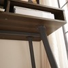NicBex Expandable Writing Desk Modern Home Office Desks with Pull-Out Front Drawer and Steel Frame for Living Room, Office - 3 of 4