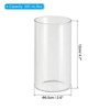 Unique Bargains High Borosilicate Glass Wear Resistant Clear Cylinder Vase - 2 of 4