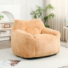Bean Bag Chair Modern with Armrests and Removable Cover for Living Room 41in Wide-3irtyhousy - 2 of 4