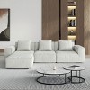 Whisen Modular Sofa Bed - Oversized, Convertible, Soft Corduroy Cloud Velvet Fabric, Two Person Combination - 3 of 4