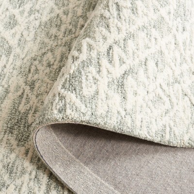 Ivory Hand Tufted Wool Rectangular Area Rug 5' x 8'