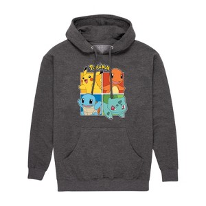 Men's - Pokémon - Partner Squares Graphic Fleece Pullover Hoodie - 1 of 4