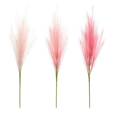 Melrose Assorted Pink Plume Spray (Set of 3)