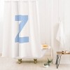 Deny Designs April Lane Art Block Monogram Shower Curtain - 2 of 3