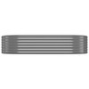 vidaXL Garden Raised Bed PP Anthracite 16.9"x16.9"x13.8" - 3 of 4