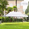 Outsunny 10' x 20' Heavy Duty Pop Up Canopy with 7 Removable Zippered Sidewall, Bottom Privacy Sidewall, Roller Bag, Upgraded Tube - 2 of 4