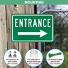 Unique Bargains Aluminum Reflective Rust-Free Waterproof Right Arrow Entrance Signs 1 Pc - 4 of 4