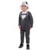 Disney Nightmare Before Christmas Jack Skellington Zip Up Coverall Newborn to Little Kid - 3 of 4