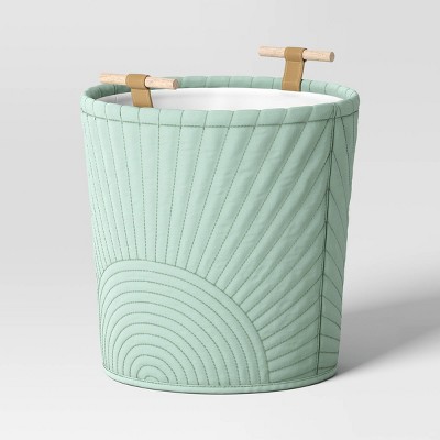 Floor Quilted Storage Basket Teal Green - Pillowfort™
