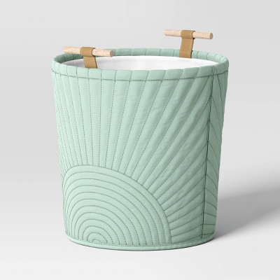 Badger Basket Folding Nursery Basket/Storage Cube, Sage Dot