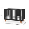 Child Craft SOHO 4-in-1 Convertible Crib, Converts to Toddler, Day Bed & Full Size Bed, 3 Mattress Positions, Non-Toxic, Baby Safe Finish (Ebony) - 4 of 4