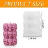 JDICTION 1-Piece 3D Skull Candle & Resin Molds – Skull Cylinder Silicone Molds for Aromatherapy Candles, Wax, Plaster, Halloween DIY Decor - 2 of 4