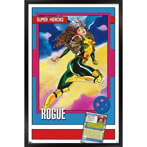 Trends International Marvel Trading Cards - Rogue Framed Wall Poster Prints - 1 of 4