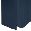 Sideboard Buffet Cabinet With 4 Doors, Modern Kitchen Storage Cabinet With Vertical Stripes Wavy Bottom Design Adjustable Shelves For Entryway - 4 of 4