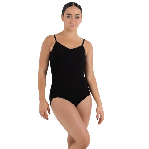 AM Capezio women's leotard with built in bra and adjustable back and straps.