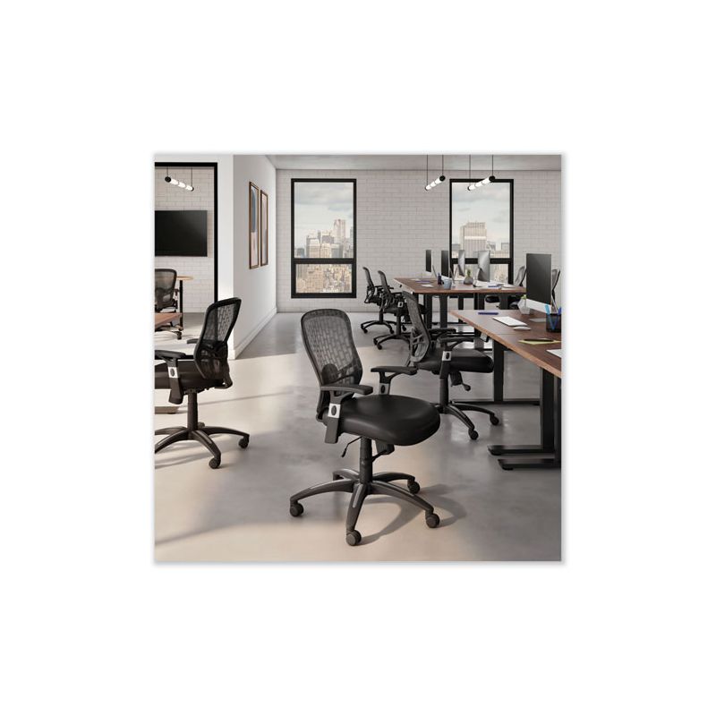 Alera Alera Linhope Chair, Supports Up to 275 lb, Black Seat/Back, Black Base, 2 of 8