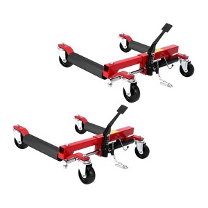 Car Wheel Dolly Jack Set, 3000LBS Capacity Wheel Dolly with Hydraulic Tire Jack, Heavy Duty Rollers with Foot Pedal for Tire Auto Repair Moving - 1 of 4