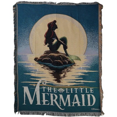 Northwest The Little Mermaid, Poster Woven Tapestry Throw Blanket 48 x 60 inch
