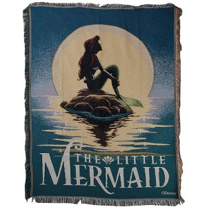 Northwest The Little Mermaid, Poster Woven Tapestry Throw Blanket 48 x 60 inch - 1 of 4