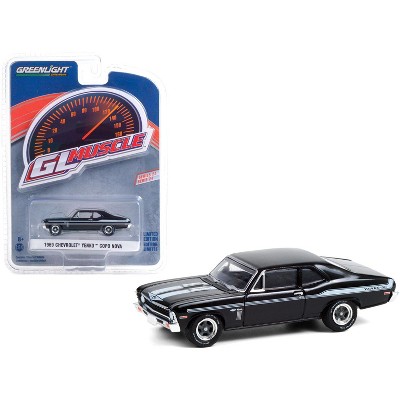 1969 Chevrolet Yenko/SC COPO Nova Tuxedo Black "Greenlight Muscle" Series 24 1/64 Diecast Model Car by Greenlight