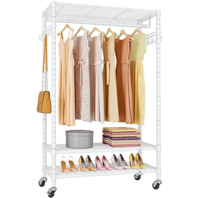 Vipek R1 Rolling Clothing Rack Portable Garment Rack, Heavy Duty ...