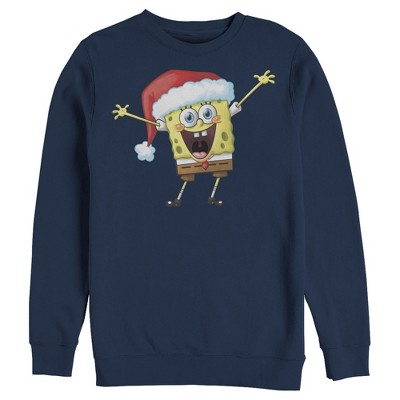 Men's SpongeBob SquarePants Happy Santa Sweatshirt