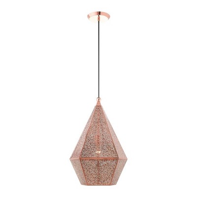 Livex Lighting Aberdeen 1 - Light Pendant in  Rose Gold