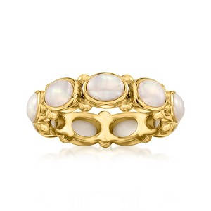 Ross-Simons 6x4mm Cultured Pearl Ring in 18kt Gold Over Sterling - 1 of 4
