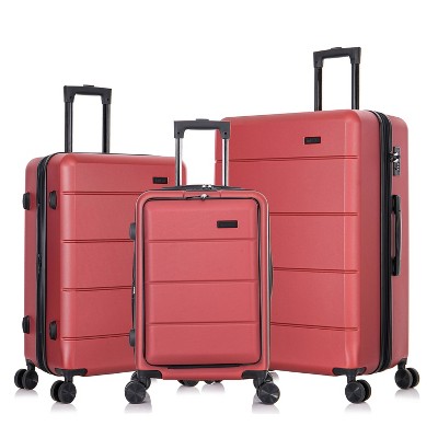 Inusa Elysian Lightweight Hardside Carry On Spinner 3pc Luggage Set ...