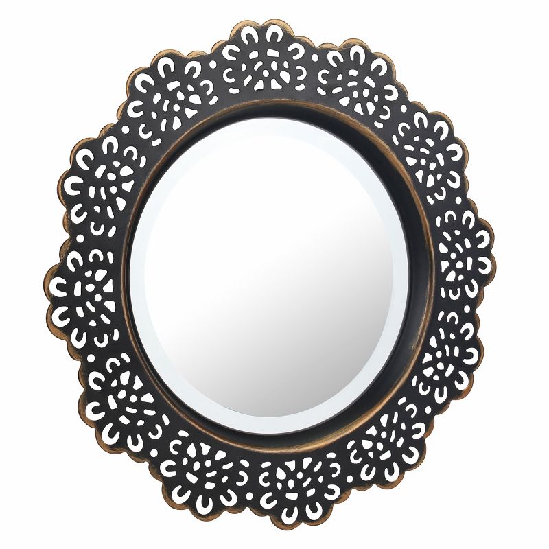12.5" Decorative Floral Metal Lace Wall Mirror - Stonebriar Collection, 2 of 5