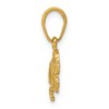 Black Bow Jewelry 14k Yellow Gold Crab Pendant, 9mm - 2 of 4