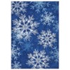 Christmas Washable Rug Area Rugs for Living Room Snowflake Non Slip Throw Rugs Modern Large Rugs for Bedroom Low Pile Soft Non Shedding Carpet - 2 of 4