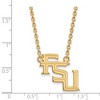 Black Bow Jewelry 10k Yellow Gold Florida State Seminoles NCAA Necklace 18 Inch - 2 of 4