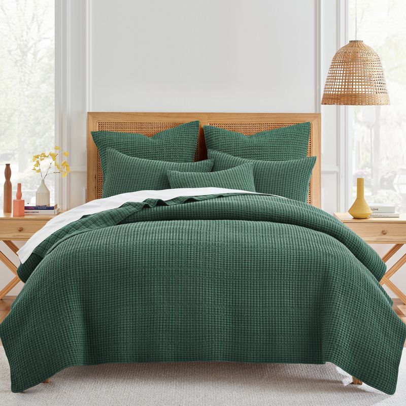 Mills Waffle Quilt and Pillow Sham Set - Levtex Home, 1 of 6