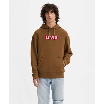 Levi's® Men's Casual Fit Box Tab Logo Pullover Sweatshirt - Dark Brown